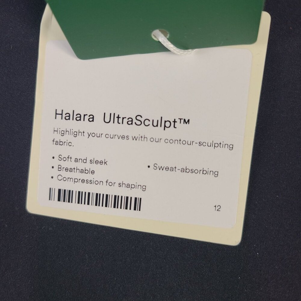 NWT Halara UltraSculpt High-Waisted Black Leggings With Pockets Size 12 - Picture 2 of 8